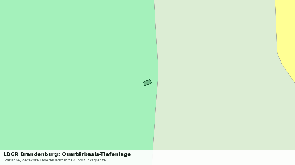 Statische Kartenansicht: LBGR Brandenburg: Quartärbasis-Tiefenlage