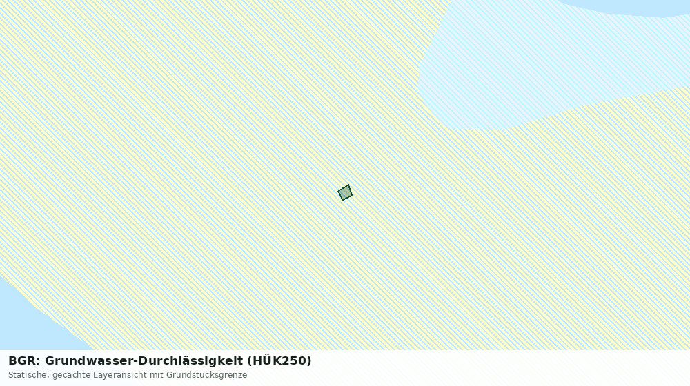 Statische Kartenansicht: BGR: Grundwasser-Durchlässigkeit (HÜK250)