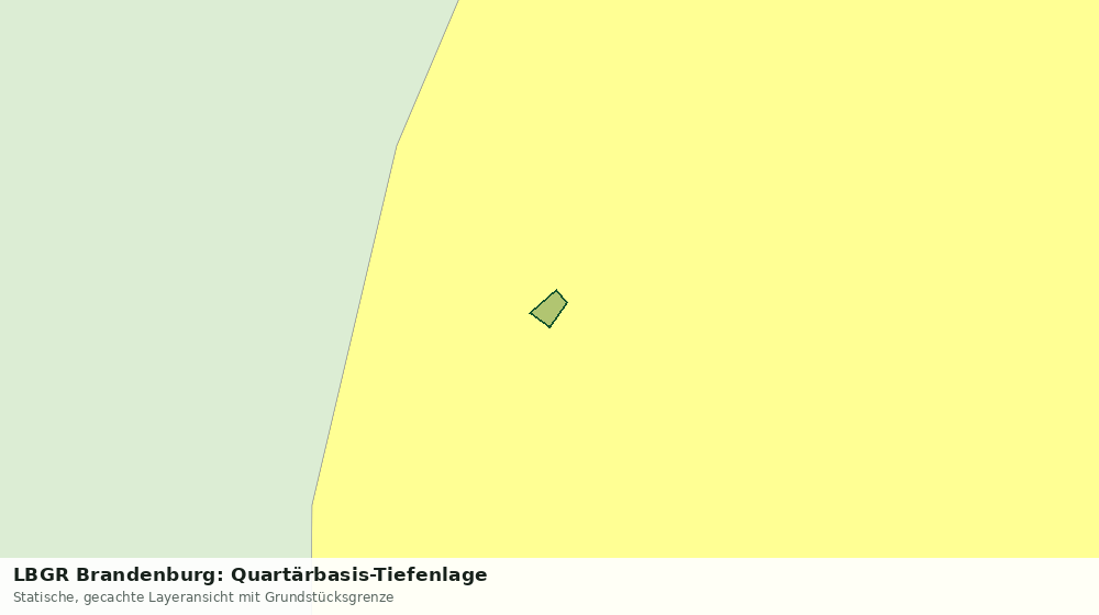 Statische Kartenansicht: LBGR Brandenburg: Quartärbasis-Tiefenlage