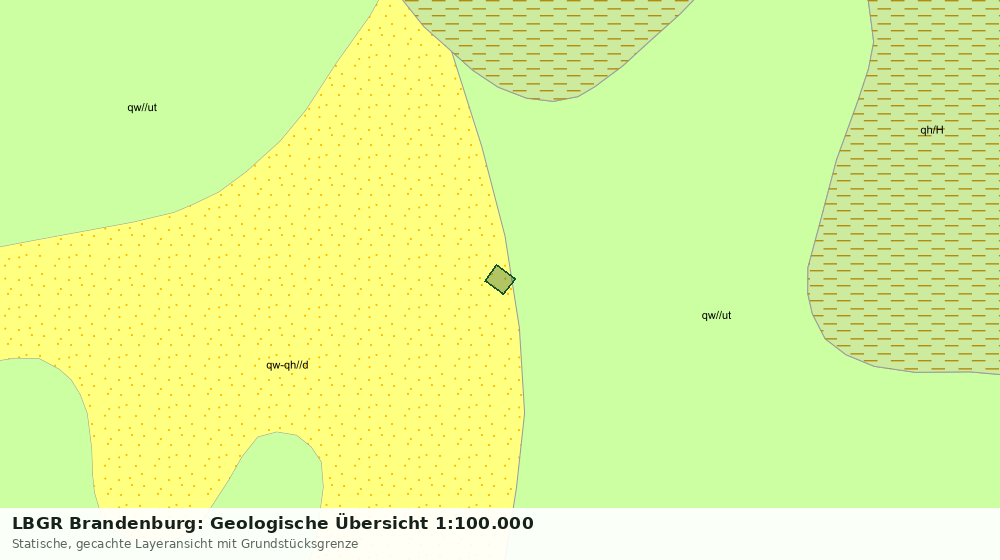 Statische Kartenansicht: LBGR Brandenburg: Geologische Übersicht 1:100.000