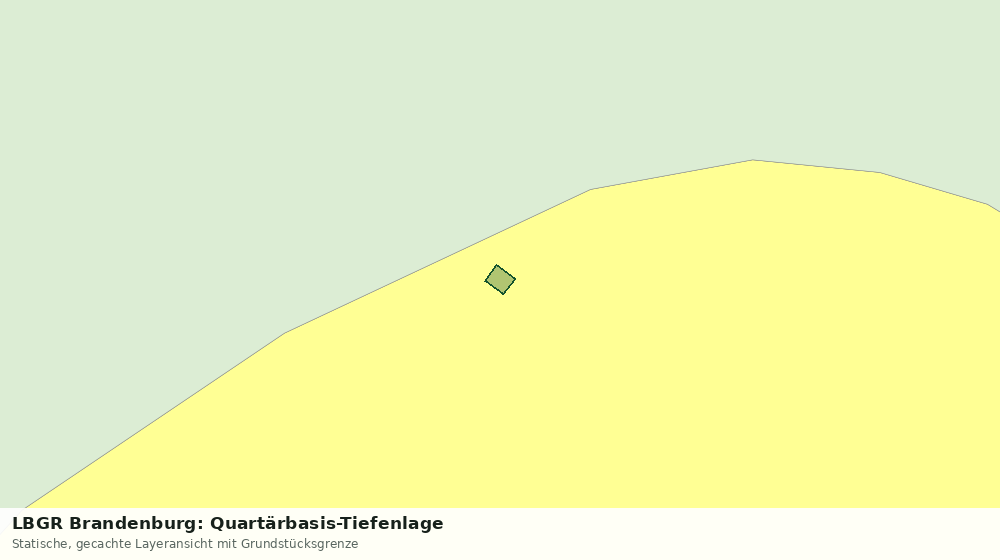 Statische Kartenansicht: LBGR Brandenburg: Quartärbasis-Tiefenlage