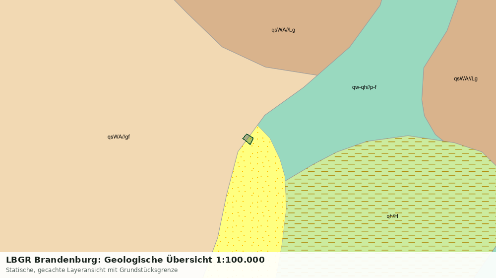 Statische Kartenansicht: LBGR Brandenburg: Geologische Übersicht 1:100.000