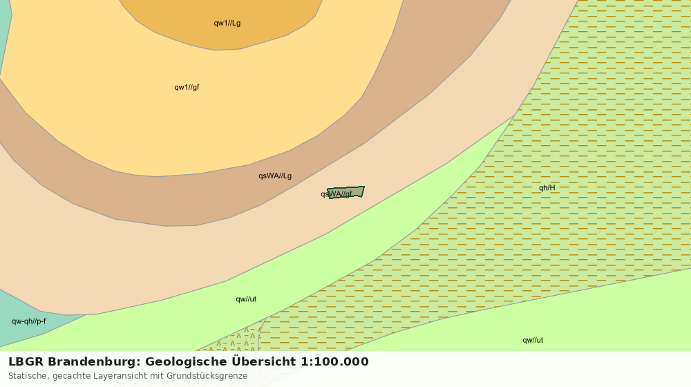 Statische Kartenansicht: LBGR Brandenburg: Geologische Übersicht 1:100.000