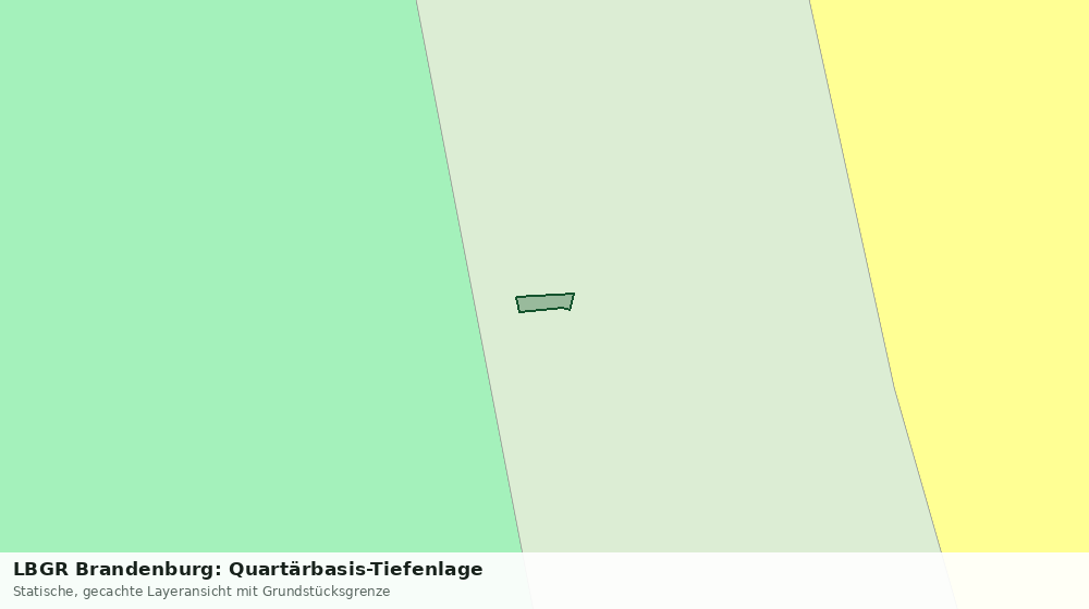 Statische Kartenansicht: LBGR Brandenburg: Quartärbasis-Tiefenlage