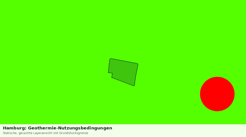 Statische Kartenansicht: Hamburg: Geothermie-Nutzungsbedingungen