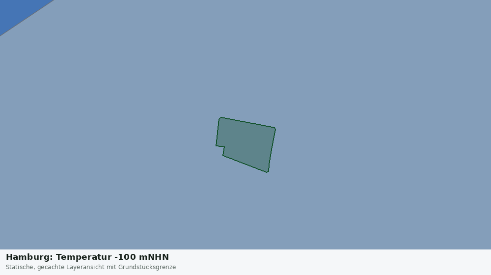 Statische Kartenansicht: Hamburg: Temperatur -100 mNHN