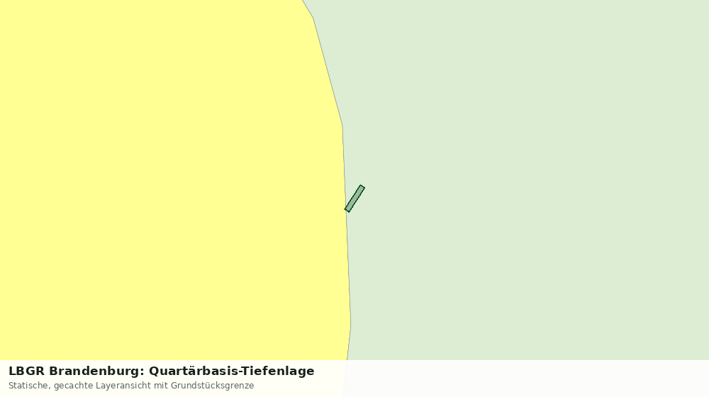 Statische Kartenansicht: LBGR Brandenburg: Quartärbasis-Tiefenlage