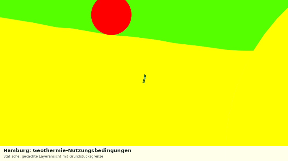 Statische Kartenansicht: Hamburg: Geothermie-Nutzungsbedingungen