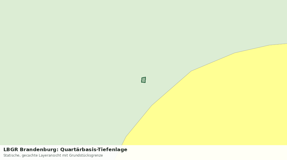 Statische Kartenansicht: LBGR Brandenburg: Quartärbasis-Tiefenlage