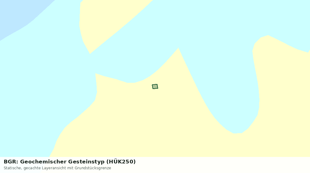 Statische Kartenansicht: BGR: Geochemischer Gesteinstyp (HÜK250)