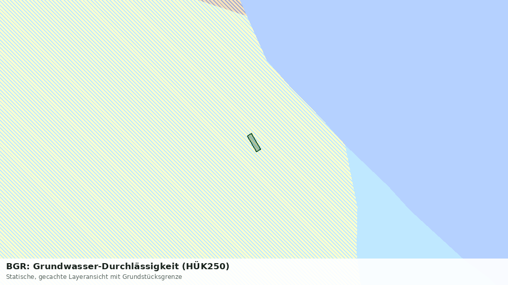 Statische Kartenansicht: BGR: Grundwasser-Durchlässigkeit (HÜK250)