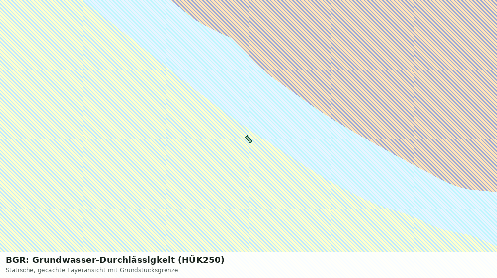 Statische Kartenansicht: BGR: Grundwasser-Durchlässigkeit (HÜK250)