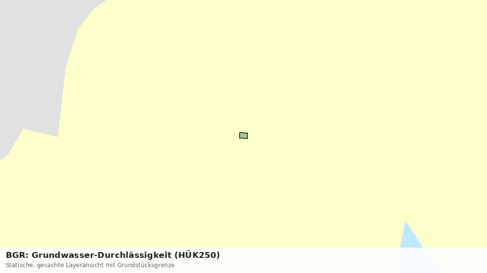 Statische Kartenansicht: BGR: Grundwasser-Durchlässigkeit (HÜK250)