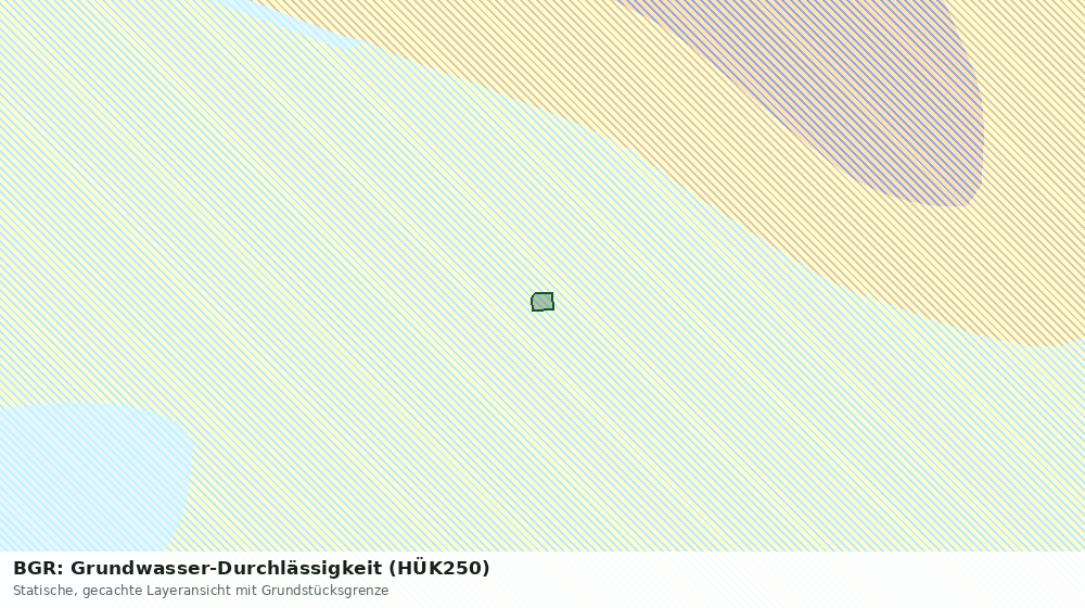 Statische Kartenansicht: BGR: Grundwasser-Durchlässigkeit (HÜK250)