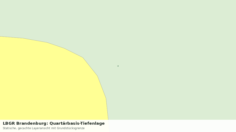 Statische Kartenansicht: LBGR Brandenburg: Quartärbasis-Tiefenlage