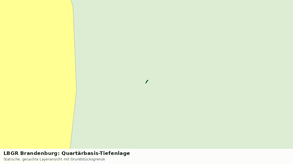 Statische Kartenansicht: LBGR Brandenburg: Quartärbasis-Tiefenlage