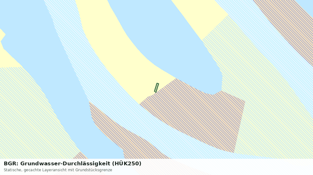 Statische Kartenansicht: BGR: Grundwasser-Durchlässigkeit (HÜK250)