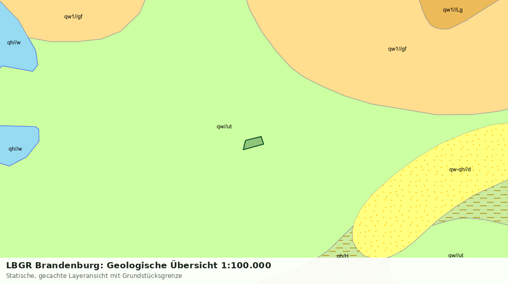Statische Kartenansicht: LBGR Brandenburg: Geologische Übersicht 1:100.000