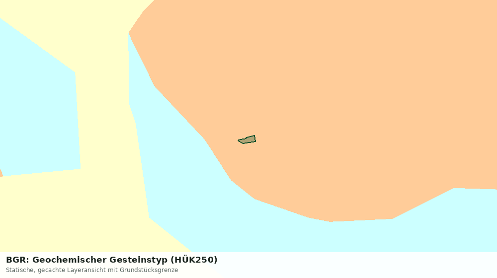 Statische Kartenansicht: BGR: Geochemischer Gesteinstyp (HÜK250)