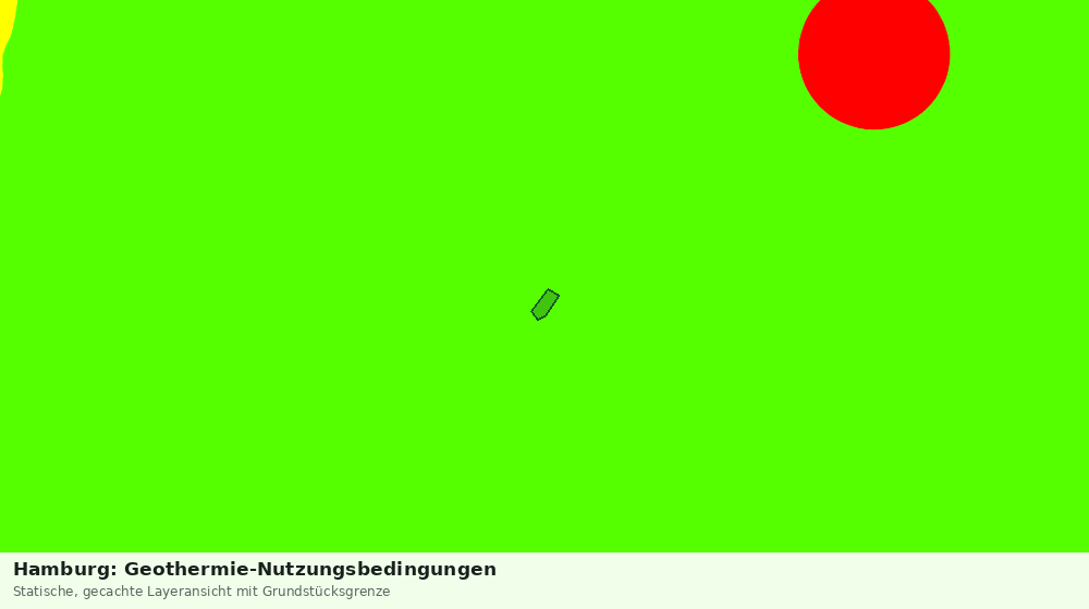 Statische Kartenansicht: Hamburg: Geothermie-Nutzungsbedingungen