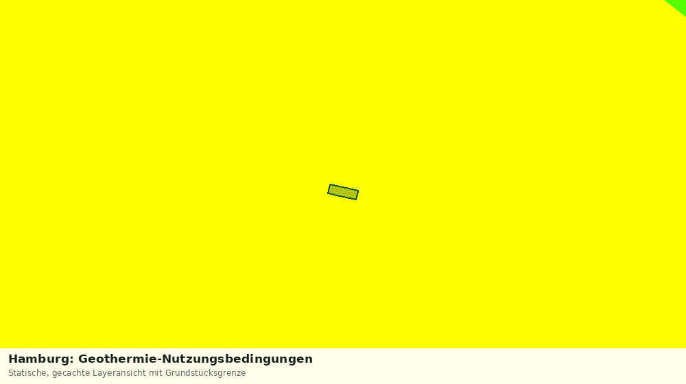 Statische Kartenansicht: Hamburg: Geothermie-Nutzungsbedingungen