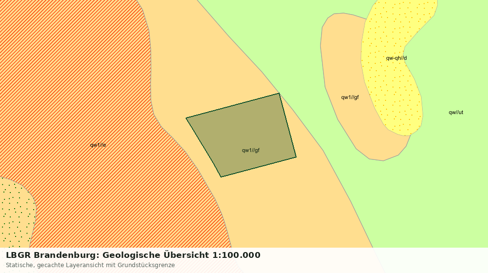 Statische Kartenansicht: LBGR Brandenburg: Geologische Übersicht 1:100.000