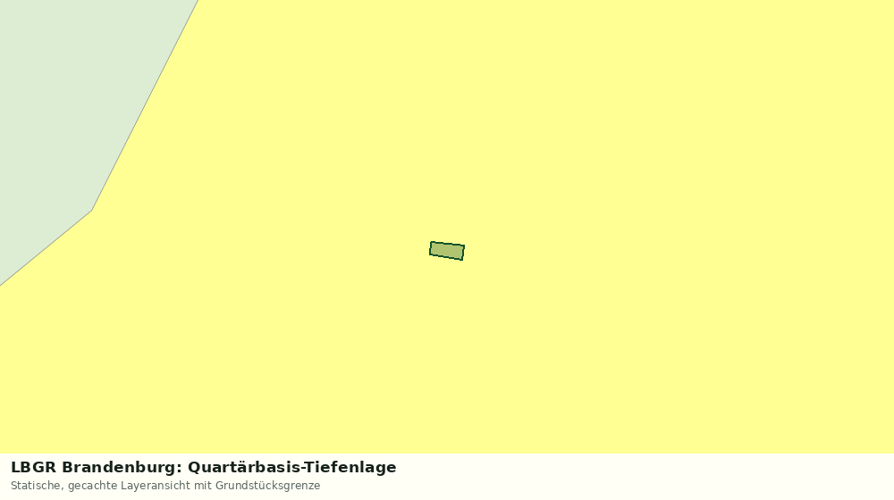 Statische Kartenansicht: LBGR Brandenburg: Quartärbasis-Tiefenlage