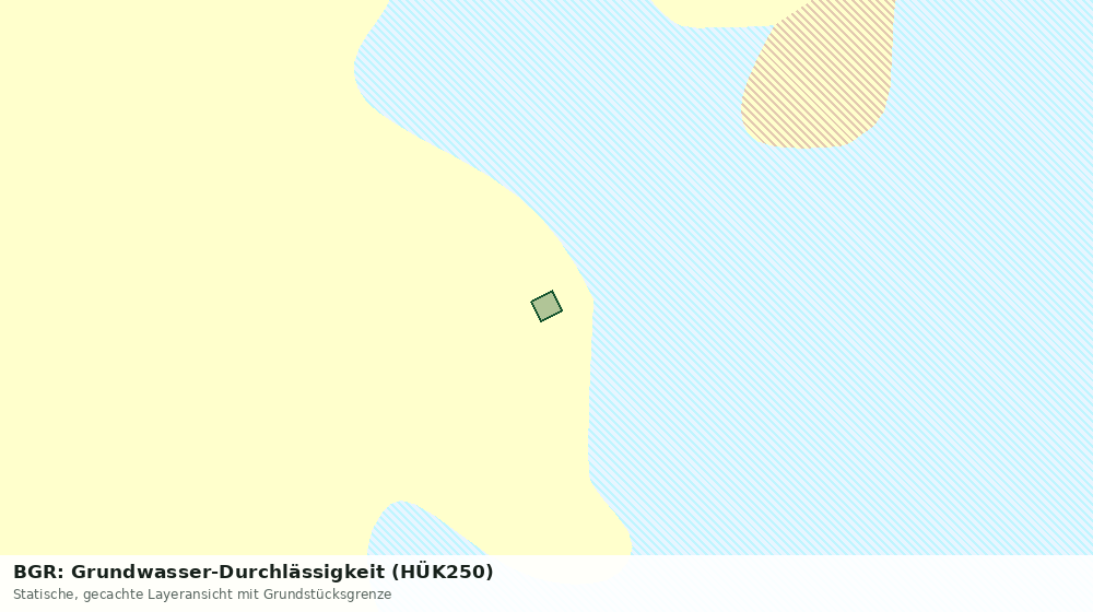 Statische Kartenansicht: BGR: Grundwasser-Durchlässigkeit (HÜK250)