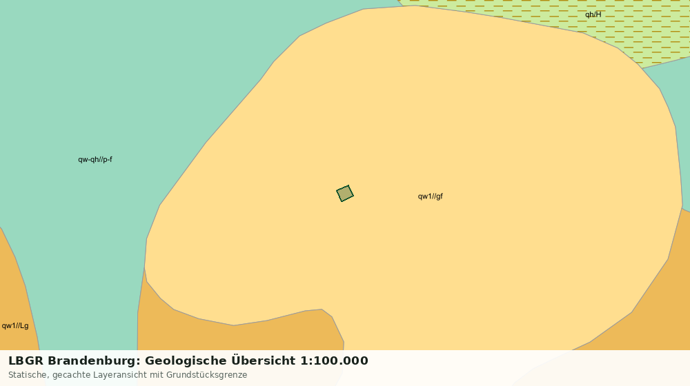 Statische Kartenansicht: LBGR Brandenburg: Geologische Übersicht 1:100.000