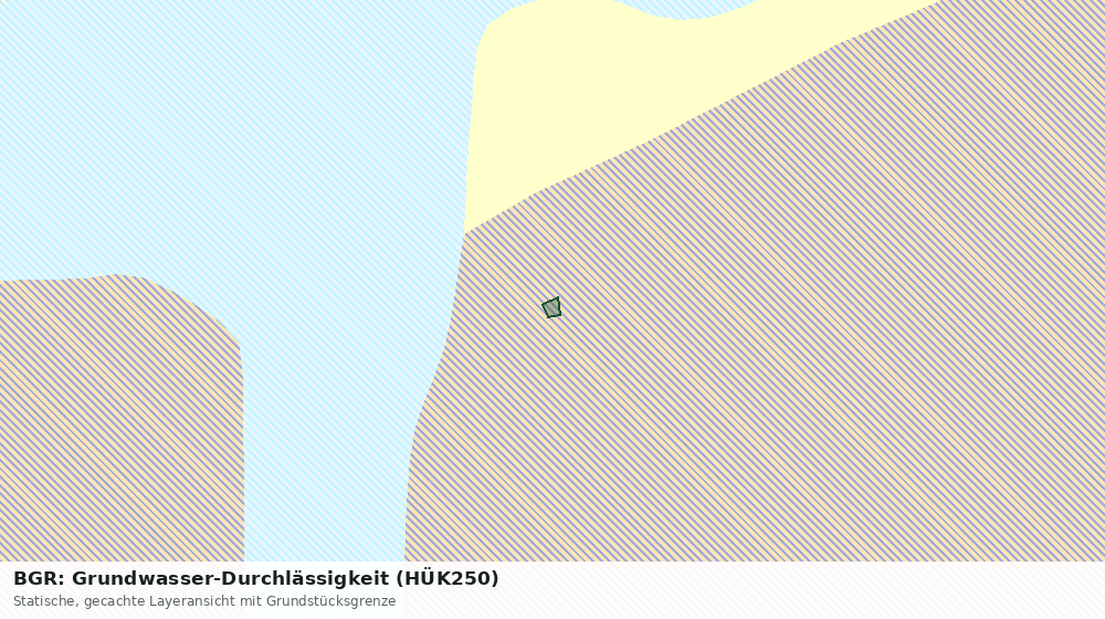 Statische Kartenansicht: BGR: Grundwasser-Durchlässigkeit (HÜK250)