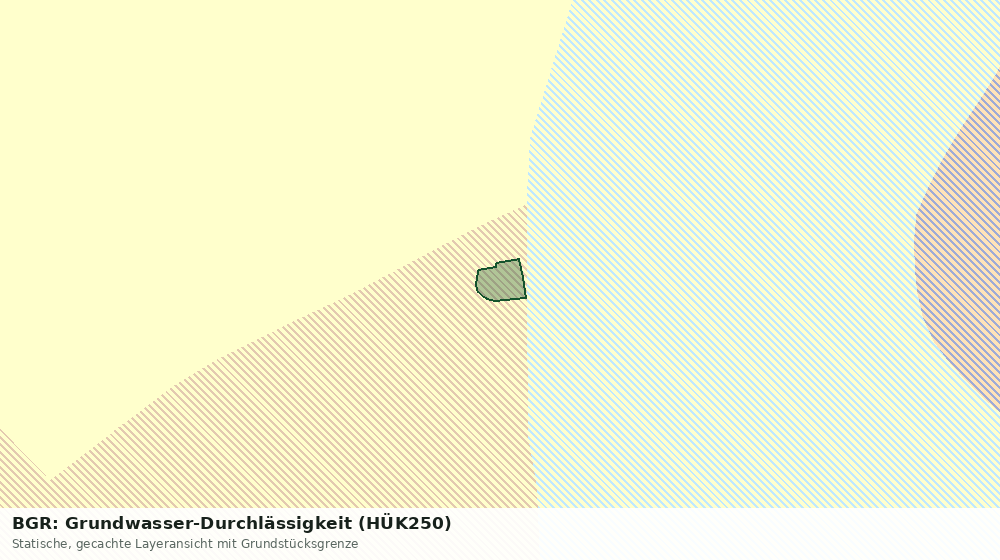 Statische Kartenansicht: BGR: Grundwasser-Durchlässigkeit (HÜK250)
