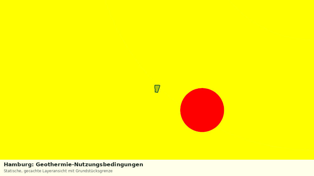 Statische Kartenansicht: Hamburg: Geothermie-Nutzungsbedingungen