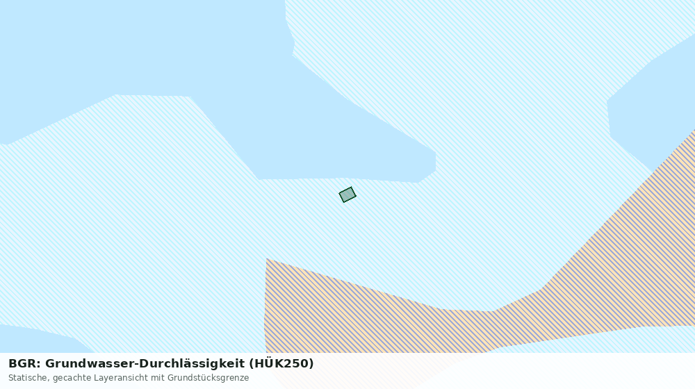 Statische Kartenansicht: BGR: Grundwasser-Durchlässigkeit (HÜK250)