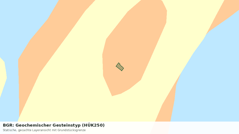 Statische Kartenansicht: BGR: Geochemischer Gesteinstyp (HÜK250)