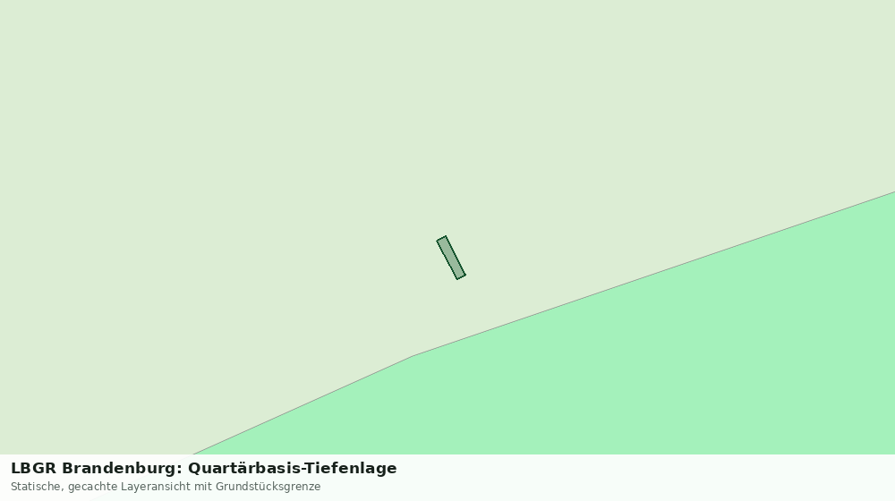 Statische Kartenansicht: LBGR Brandenburg: Quartärbasis-Tiefenlage