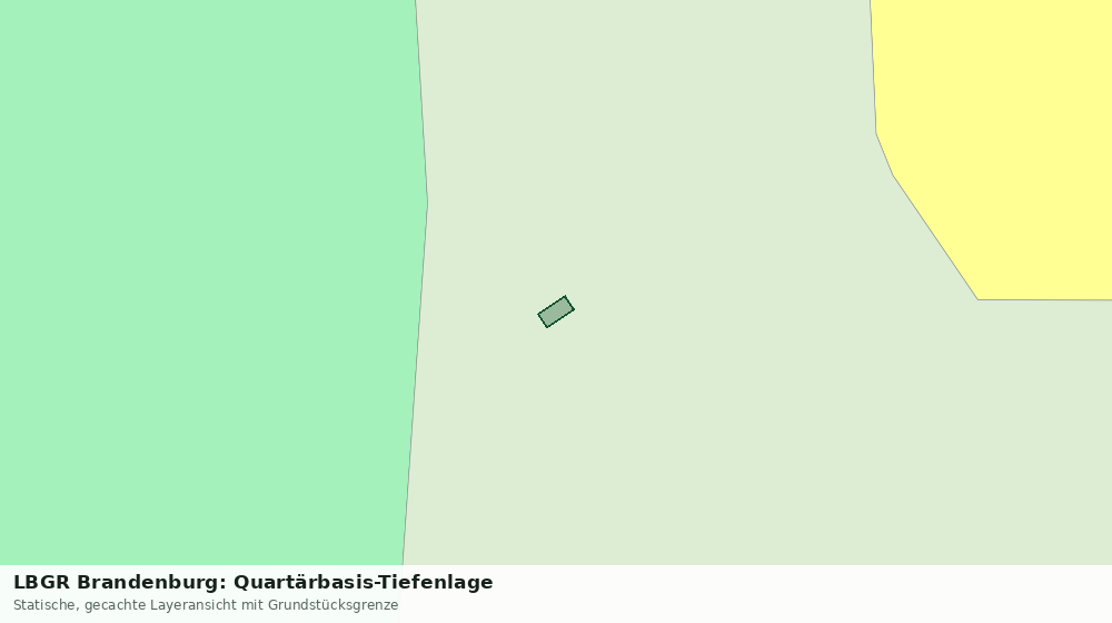 Statische Kartenansicht: LBGR Brandenburg: Quartärbasis-Tiefenlage