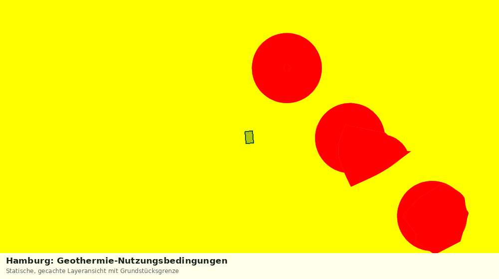 Statische Kartenansicht: Hamburg: Geothermie-Nutzungsbedingungen