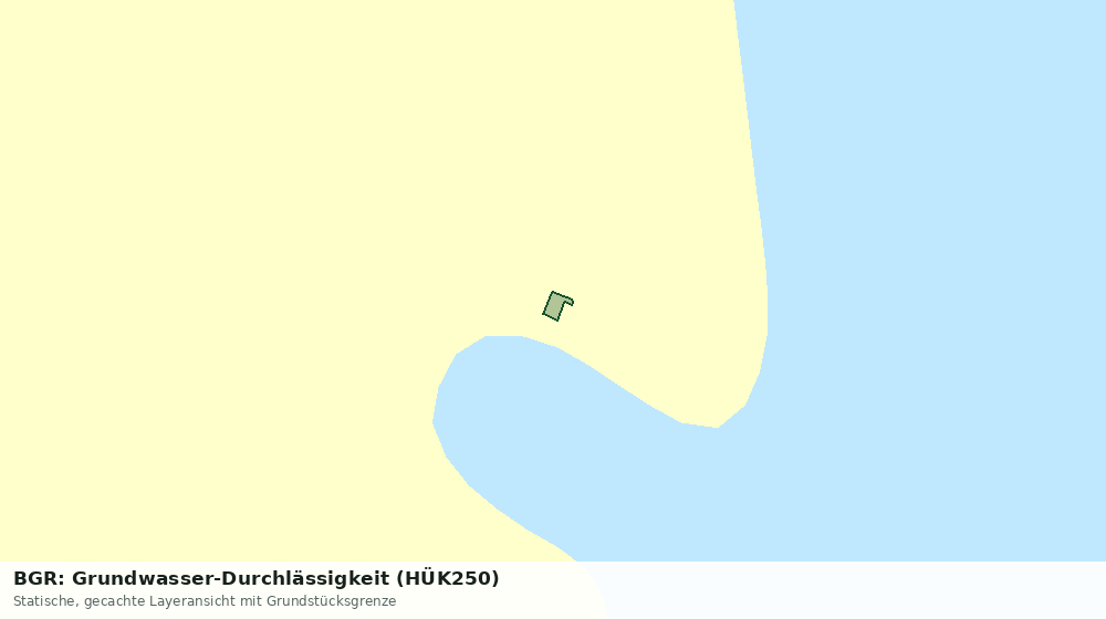 Statische Kartenansicht: BGR: Grundwasser-Durchlässigkeit (HÜK250)