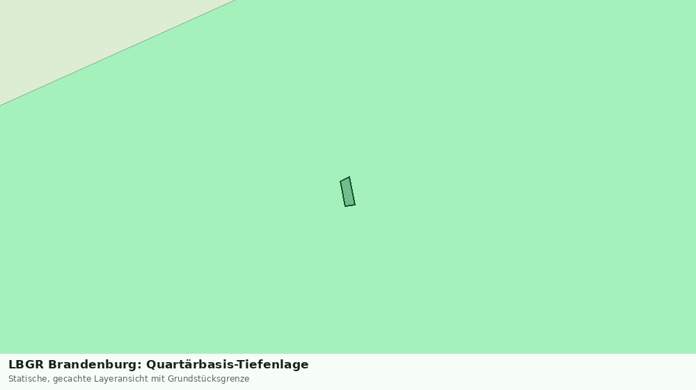 Statische Kartenansicht: LBGR Brandenburg: Quartärbasis-Tiefenlage