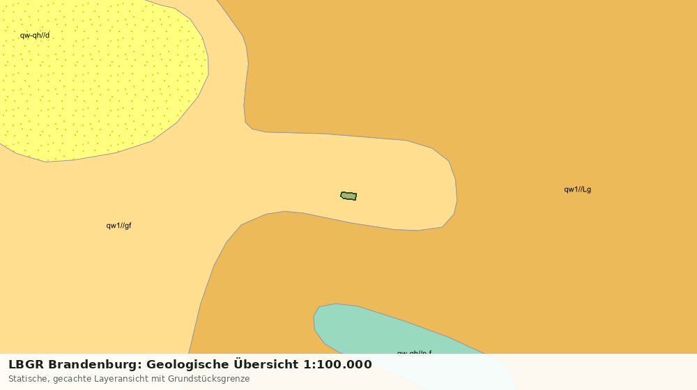 Statische Kartenansicht: LBGR Brandenburg: Geologische Übersicht 1:100.000