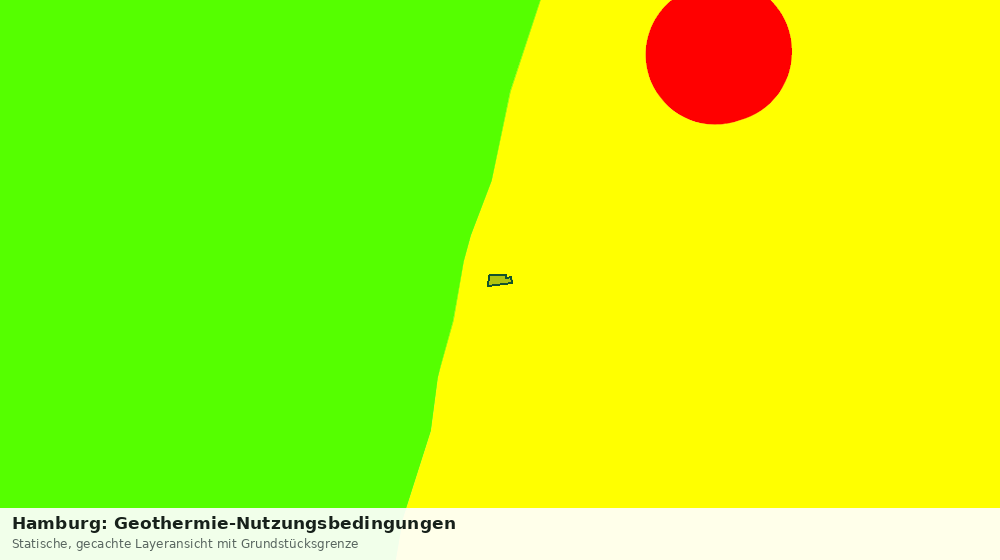 Statische Kartenansicht: Hamburg: Geothermie-Nutzungsbedingungen