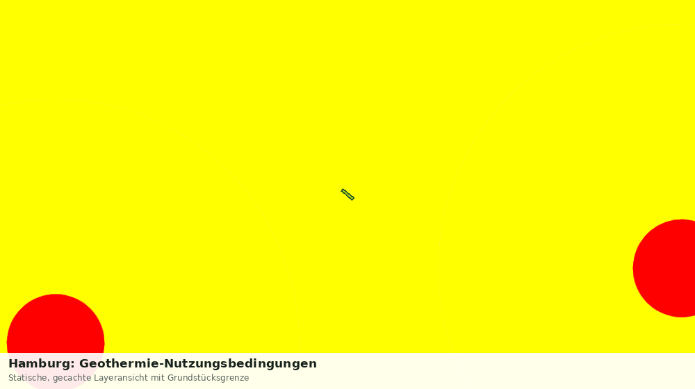 Statische Kartenansicht: Hamburg: Geothermie-Nutzungsbedingungen
