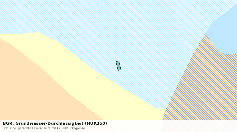 Statische Kartenansicht: BGR: Grundwasser-Durchlässigkeit (HÜK250)