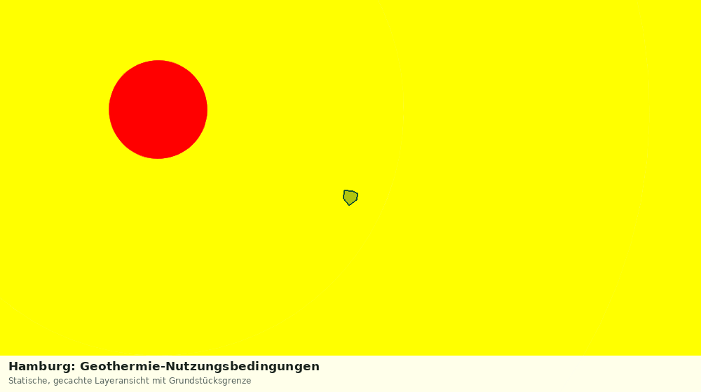 Statische Kartenansicht: Hamburg: Geothermie-Nutzungsbedingungen