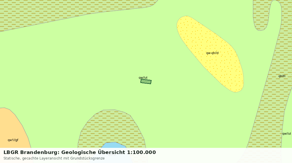 Statische Kartenansicht: LBGR Brandenburg: Geologische Übersicht 1:100.000