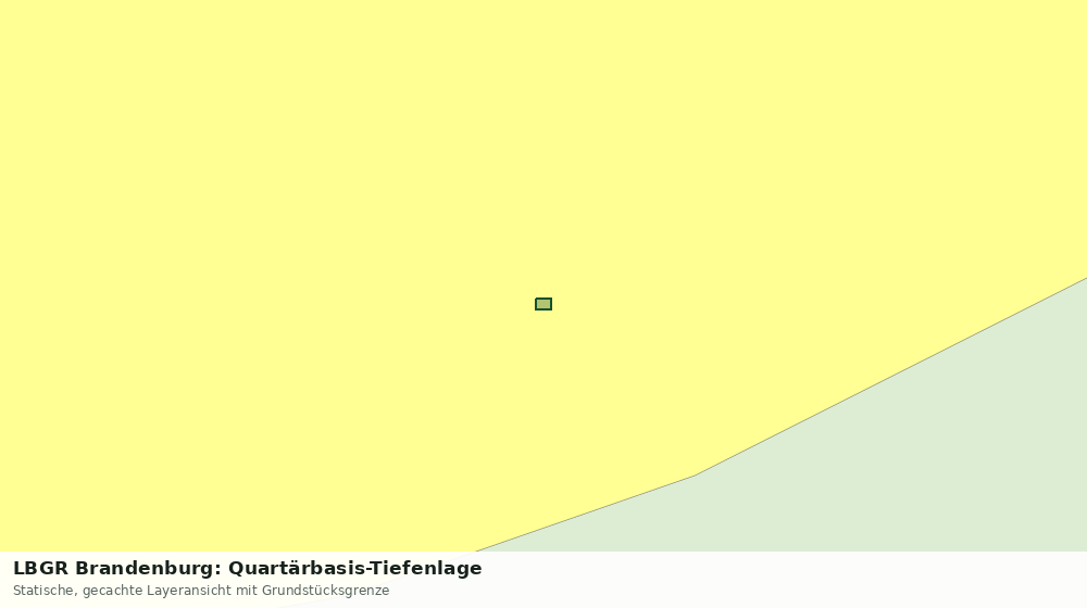 Statische Kartenansicht: LBGR Brandenburg: Quartärbasis-Tiefenlage