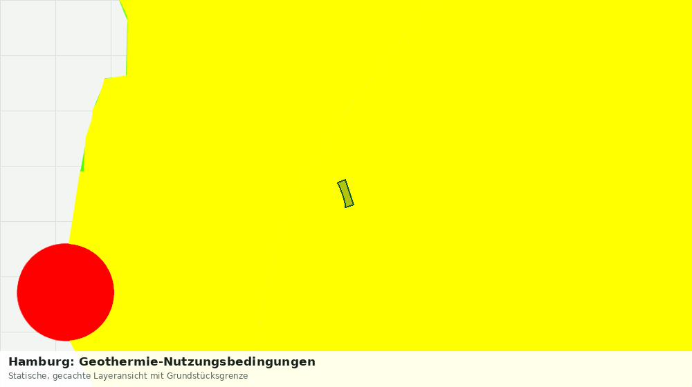 Statische Kartenansicht: Hamburg: Geothermie-Nutzungsbedingungen