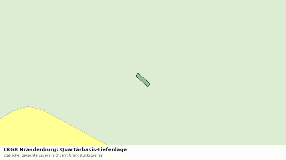 Statische Kartenansicht: LBGR Brandenburg: Quartärbasis-Tiefenlage