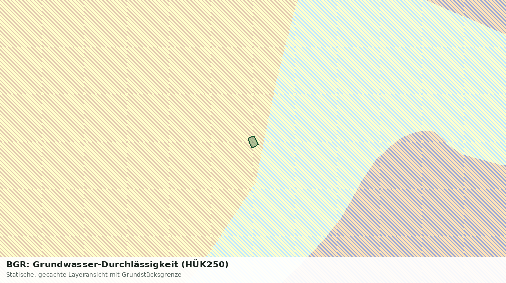 Statische Kartenansicht: BGR: Grundwasser-Durchlässigkeit (HÜK250)