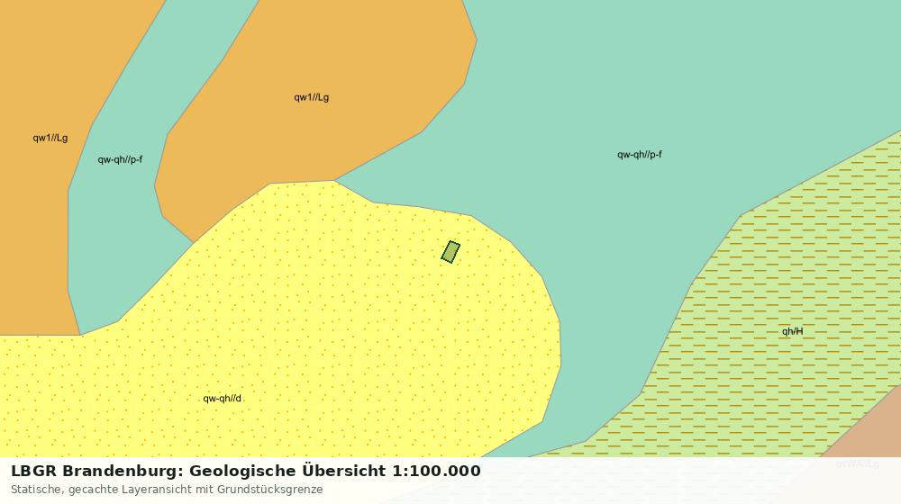 Statische Kartenansicht: LBGR Brandenburg: Geologische Übersicht 1:100.000